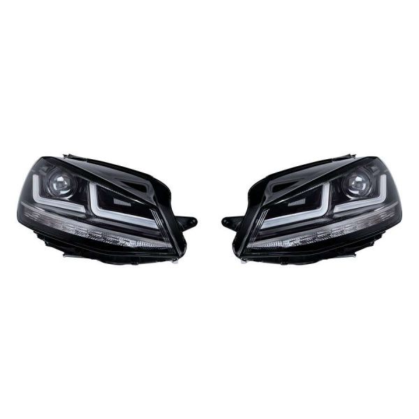 OSRAM LED-DRIVING VOLL-LED Tagfahrlicht Scheinwerfer für VW Golf VII (7) 12-16 schwarz/chrom